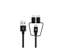 Wefix Cable 3 en 1 noir 1 mètre
