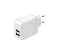 Wefix Chargeur secteur double USB Type A 2.4A Blanc