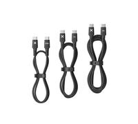Wefix Câbles USB-C Lot de 3 – 0,5/1/2 m – Noir – Pour smartphone, tablette et PC