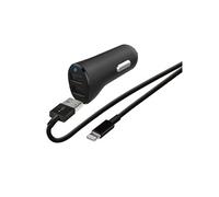 Pack chargeur voiture prise allume-cigare WeFix Double USB-A 4,8A avec câble Lightning 1m chargeur iPhone