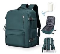 WEFLIER Sac a Dos de Sac Compression Voyage avec Pompe, Cabina Avion Easyjet 45×36×20 sous vide, Imperméable Sac voyage underseat luggage, bleu