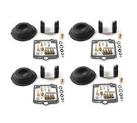 WEFOLCC 4 Ensembles Carburateur Moto Kit Réparation Carb Float Diaphragm pour Y&amaha FJ1200 FJ 1200 1988 1989 1990 1991 1992 Accessoires Moto