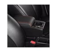 WEFOLCC Boîte Rangement Centrale pour Accoudoir De Voiture pour R&enault pour Clio 5 Rénovation D'accessoires Intérieurs De Voiture Boîte D'accoudoir Console Centrale Boîte(W1 Black Red 2 USB)