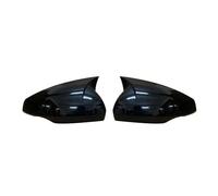 WEFOLCC Cache rétroviseur Style Couvercles De Rétroviseur pour VW pour Polo 6 MK6 AW GTI 2018 2019 2020 2021 Coque De Rétroviseurs Coque de Rétroviseur de Voiture(Noir)