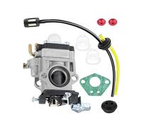 WEFOLCC Carburateur 15mm avec Joint pour Moteur 50cc 52cc 49cc 47cc 43cc 33cc 2 Temps Moteur Tondeuse Gazon Moteur Débroussailleuse Tondeuse Gazon Accessoires Moto