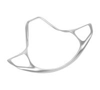 WEFOLCC Couvre-volant pour Mercedes-Benz Vito 2017, Argent, ABS, Cadre de bouton de volant, Accessoire automobile