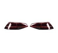 WEFOLCC Feu Stop Avec Clignotant Pour VW Pour Golf 7.5 MK7.5 7 MK7 2013 2014 2015 2016 Ensemble De Feux Arrière À LED (2pcs RED Clear Color)