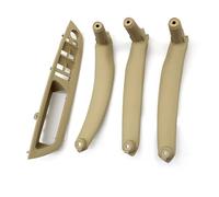 WEFOLCC Interrupteur fenêtre porte conducteur intérieur pour X5 X6 E70 E71 E72 2007-2013 Kit 4 pièces couvercle d'accoudoir poignée traction remplacement (Beige LHD 4PCS)