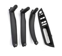 WEFOLCC Interrupteur fenêtre porte conducteur intérieur pour X5 X6 E70 E71 E72 2007-2013 Kit 4 pièces couvercle d'accoudoir poignée traction remplacement (Black RHD 4PCS)