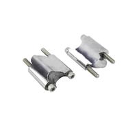 WEFOLCC Kit D'extension Bloc Rehaussement Barre 25mm 1" pour Harley pour Sportster XL1200X XL 1200 883 48 Support Montage Guidon De 2" Rehausse De Guidon(Argent)