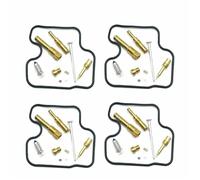 WEFOLCC pour CBR250RR MC22 1990-1999 CB250 Jade CB250F Hornet CBR250 CBR CB 250 RR Kit De Réparation Carburateur Jet Principal Joint Flotteur 4 Sets Accessoires Moto