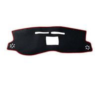 WEFOLCC pour Dacia pour Sandero pour Stepway II 2 RS 2013-2020 Couverture Tableau Bord Voiture Tapis Tableau De Bord Coussin Pare-Soleil Tapis Anti-dérapants(Color:Rouge,Taille:Left Hand Drive)