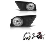 WEFOLCC Pour Dodge Pour Charger 2011-2014 Kit De Câblage Et D'interrupteur Pour Feux Antibrouillard Avant Pare-chocs Paire De Lentilles Transparentes