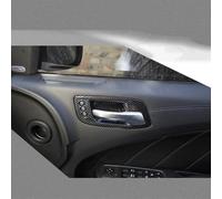 WEFOLCC Pour Dodge Pour Charger 2011-2021 ABS Fibre de carbone Poignée de porte intérieure Bol Décoration Couverture Poignée Bol Garniture Autocollants Accessoires (Black Carbon Fiber)