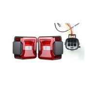 WEFOLCC Pour Jeep Pour Wrangler JK 2007-2018 Feu Arrière À LED Ensemble De Feux Arrière Feux Arrière Feu De Freinage Feu De Recul Feux De Jour (EUR Version Red)