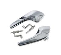 WEFOLCC Pour Opel Pour Corsa D 2006-2014 Poignée De Porte Intérieure En Plastique Plaqué Aluminium Inoxydable 13297814 13297813 Portes Gauche Droite (A Pair)