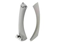WEFOLCC Pour Série 3 E90 E91 E92 2005-2012 Intérieur Voiture Côté Droit Gauche Panneau Porte Avant Intérieur Poignée Garniture + Couvercle E90 E91 E92 (Gray left kit)