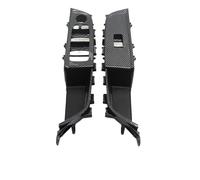 WEFOLCC Pour Série 6 GT G32 2017-2022 LHD Couvercle De Commutateur De Lève-vitre Garniture De Poignée De Porte Intérieure Panneau (Fiber Rear-Carbon fiber)