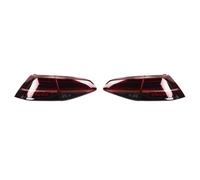 WEFOLCC Pour VW Pour Golf 7.5 Mk7.5 7 Mk7 2013-2016 Feu Stop Avec Clignotant, Ensemble De Feux Arrière De Voiture À LED (2pcs RED Clear Color)