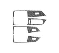WEFOLCC Pour VW Pour Golf 8 MK8 2020-2021 Cadre Décoratif Autocollant Pour Panneau De Commande De Vitres Accessoires Intérieurs(Black carbon fiber)