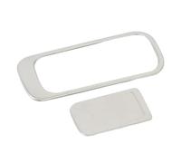 WEFOLCC Pour VW Pour T-ROC Pour T-cross 2018-2024 Boîte De Rangement De Gants En Fibre De Carbone Couvercle De Poignée De Porte Garniture Accessoires De Voiture Intérieurs (Stainless Steel)