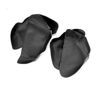 WEFOLCC Pour VW Pour Tiguan 2017-2021 Accessoires De Voiture En Cuir Microfibre Panneau De Porte Intérieur Couverture Fente Porte Garniture Intérieure (Black - gray line)