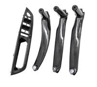 WEFOLCC Pour X5 X6 E70 E71 E72 2007-2013 Kit 4 Pièces LHD RHD Interrupteur De Fenêtre Porte Intérieure Conducteur Accoudoir Couvercle Tirer (Carbon LHD 4PCS)