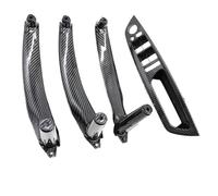 WEFOLCC Pour X5 X6 E70 E71 E72 2007-2014 LHD RHD Poignée De Porte Intérieure De Voiture Panneau Intérieur Panneau De Garniture De Traction Couvercle (RHD Carbon set)
