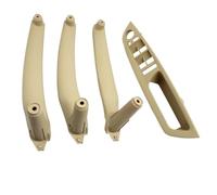 WEFOLCC Pour X5 X6 E70 E71 E72 2007-2014 LHD RHD Poignée De Porte Intérieure De Voiture Panneau Intérieur Panneau De Garniture De Traction Couvercle (RHD Beige set)