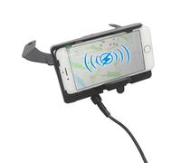 WEFOLCC pour Yamaha pour TMAX 530 pour T-Max 530 2012-2016 Support De Téléphone De Support De Pare-Brise USB De Chargement sans Fil (Wireless Full Set)