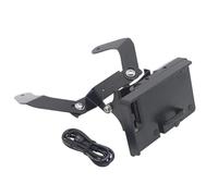 WEFOLCC Support De Téléphone De Support De Pare-Brise USB De Chargement sans Fil pour Yamaha pour TMAX 530 pour T-Max 530 2012-2016 (USB Full Set)