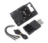 WEFOLCC Support De Téléphone Portable avec Plaque De Navigation USB pour NC700X 2012 2013 NC 750X 2014 2015(Phone Holder)