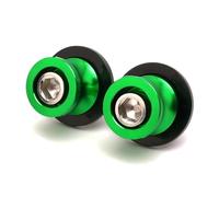WEFOLCC Vis Support Patins Bras Oscillant 8mm Accessoires pour Suzuki SV650 SV650S 1999-2023 Protection Moteur Moto(Vert)