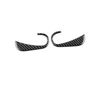 WEFOLEN Autocollant Garniture Couverture Poignée Porte Intérieure Fiber Carbone Souple Pour Mercedes Pour Benz Pour Smart 453 Pour Fortwo Pour Forfour Poignée Traction Porte Intérieure(Black)