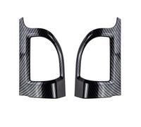 WEFOLEN Autocollant Intérieur Voiture pour F&ord pour Everest pour Ranger 2015-2020 ABS Cadre Pilier De Porte en Fibre Carbone Garniture Couverture Décoration Intérieure Voiture