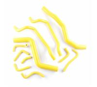 WEFOLEN Durite Turbocompresseur pour Mitsubishi pour Eclipse 4G63T Moteur 1995 1996 1997 1998 1999 Kit De Tuyaux en Silicone pour Radiateur De Chauffage Turbo(Jaune)