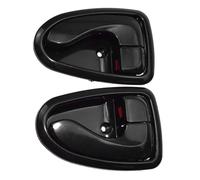 WEFOLEN Poignée De Porte Latérale Intérieure Avant/arrière 2 Pièces Pour Hyundai Pour Accent 2000 2001 2002 2003 2004 2005 2006 Poignée Traction Porte Intérieure(Black)