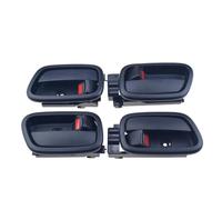 WEFOLEN Poignée Porte Intérieure Avant Et Arrière Noir/gris Pour Hyundai Pour Accent 1,6l 2006 2007 2008 2009 2010 2011 Poignée Traction Porte Intérieure(Black 1 set 2)