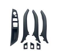 WEFOLEN Poignée Traction Pour Panneau D'accoudoir Porte Intérieure Avec Couvercle Extérieur En Cuir LHD Pour Série 5 F10 F11 F18 520 523 525 528 530 535 Poignée Traction Porte Intérieure(Black Set 1)