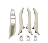 WEFOLEN Poignée Traction Pour Panneau D'accoudoir Porte Intérieure Avec Couvercle Extérieur En Cuir LHD Pour Série 5 F10 F11 F18 520 523 525 528 530 535 Poignée Traction Porte Intérieure(Oyster Set)