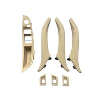 WEFOLEN Poignée Traction Pour Panneau D'accoudoir Porte Intérieure Avec Couvercle Extérieur En Cuir LHD Pour Série 5 F10 F11 F18 520 523 525 528 530 535 Poignée Traction Porte Intérieure(Beige Set 1)