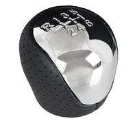 WEFOLEN Pour Hyundai I30 IX35 Pommeau De Levier De Vitesse En Cuir Perforé Chromé 6 Vitesses Pour Voiture Levier De Vitesse Levier De Vitesse Handball