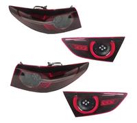 WEFOLEN Pour Mazda 3 Berline 2019 2020 2021 Gauche Droite Voiture Feu Arrière Avertissement Feu Stop Clignotant(1 set)