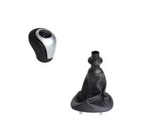 WEFOLEN Pour Mercedes Pour Benz W447 Pour Vito 2017 2018 2019 2020 Manuel 6 Vitesses Pommeau Levier Vitesse Voiture Pommeau De Levier De Vitesse Soufflet(Black set)