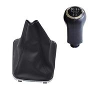 WEFOLEN Pour Opel Pour Vauxhall Pour Zafira B 2005-2014 5/6 Vitesses Pommeau De Levier De Vitesse De Voiture Avec Soufflet En Cuir Pommeau De Levier De Vitesse(5 Speed-Set)