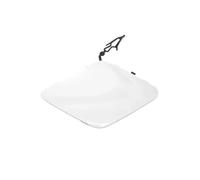 WEFOLEN pour Peugeot 2008 2019 2020 2021 Plaque De Protection De Pare-Chocs Avant De Voiture avec Crochet De Traction Cache Crochet Remorquage Voiture(Blanc)