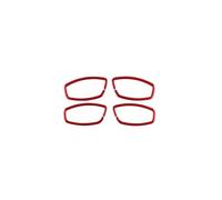 WEFOLEN Pour Renault Pour Megane 3 RS 2009 2010 2011 2012 2013 2014 2015 LHD/RHD Autocollant Cadre Poignée Porte Intérieure Poignée Traction Porte Intérieure(Red Carbon)