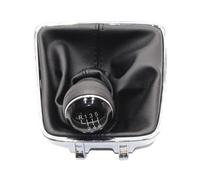 WEFOLEN Pour VW Pour Golf Plus 2005 2006 2007 2008-2014 Pommeau De Levier De Vitesse Manuel 5/6 Vitesses Avec Cache-sac Noir(6 speed set)