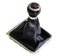 WEFOLEN Pour VW Pour Passat B6 2005 2006 2007 2008 2009 2010 2011 5 Vitesses 6 Vitesses Manuel Pommeau De Levier De Vitesse Soufflet Couvercle Levier Vitesse(6 Speed-C)