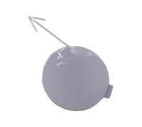 WEFOLEN pour VW pour Polo 5 6R 1ère Phase Hatchback 2010 2011 2012 2013 6R0807241D Cache-Couvercle Crochet Remorquage Pare-Chocs Avant Cache Crochet Remorquage Voiture(Blanc)